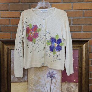 Vintage Victoria Painted Cardigan